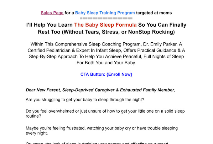 write  high converting sales copy, and landing page copy
